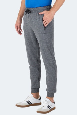 Slazenger OGNEN I Erkek Fermuar Cepli Koyu Gri Eşofman Altı 