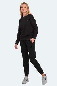 Slazenger - Slazenger OLINDA Kadın Cepli Siyah Eşofman Takımı Slazenger - Slazenger OLINDA Kadın Cepli Siyah Eşofman Takımı