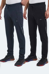 Slazenger - Slazenger OLIVA 2 Lİ SET Erkek Cepli Siyah - Lacivert Eşofman Altı Slazenger - Slazenger OLIVA 2 Lİ SET Erkek Cepli Siyah - Lacivert Eşofman Altı