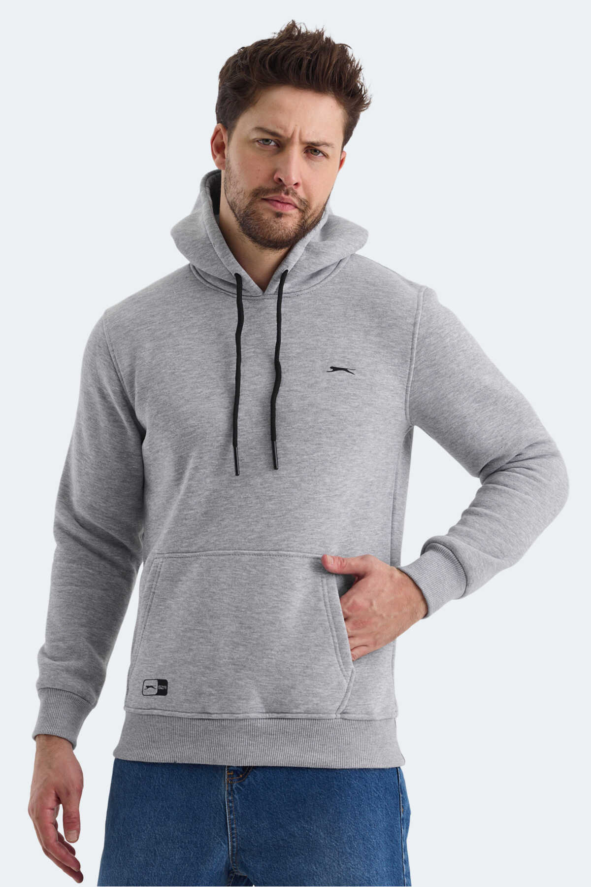 Slazenger - Slazenger OLTA Erkek Sweatshirt Gri