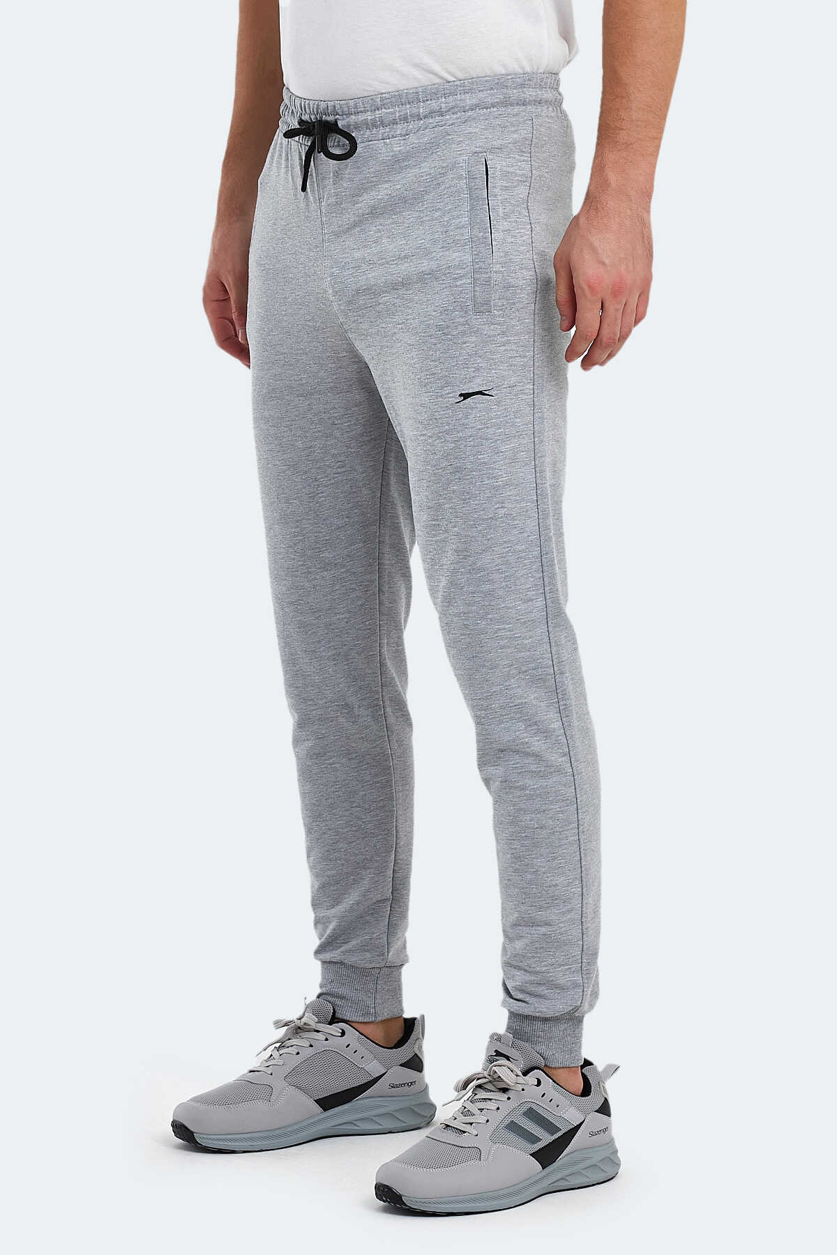 Slazenger - Slazenger OLUFTEN I Erkek Slim Fit Eşofman Altı Gri