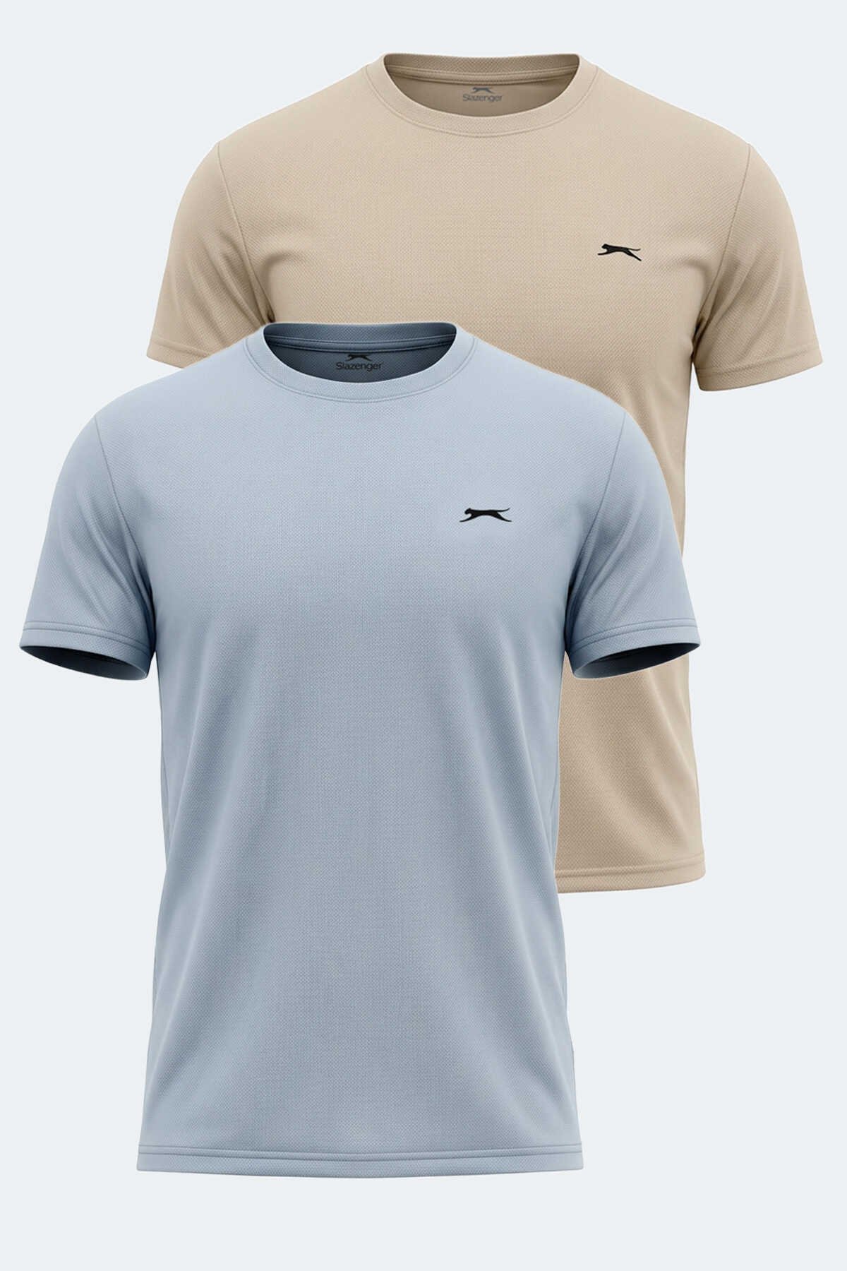 Slazenger - Slazenger OMAR KTN 2 Lİ SET Erkek Tişört
