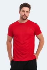 Slazenger - Slazenger OMAR KTN Erkek Kırmızı Tişört Slazenger - Slazenger OMAR KTN Erkek Kırmızı Tişört