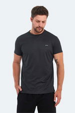 Slazenger - Slazenger OMAR KTN Erkek Koyu Gri Tişört Slazenger - Slazenger OMAR KTN Erkek Koyu Gri Tişört