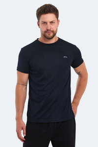 Slazenger - Slazenger OMAR KTN Erkek Lacivert Tişört