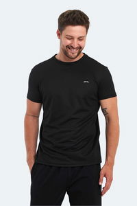 Slazenger - Slazenger OMAR KTN Erkek Siyah Tişört Slazenger - Slazenger OMAR KTN Erkek Siyah Tişört