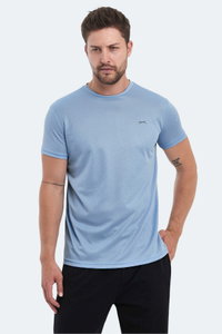Slazenger - Slazenger OMAR KTN Erkek Açık Mavi Tişört