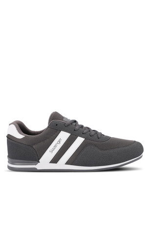 Slazenger OMEGA IN Erkek Koyu Gri Günlük Spor Ayakkabısı