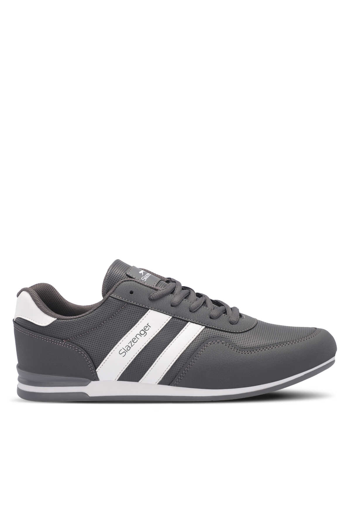 Slazenger - Slazenger OMEGA IN Erkek Koyu Gri / Beyaz Günlük Spor Ayakkabısı