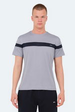 Slazenger - Slazenger OMIQ IN Erkek Gri Tişört Slazenger - Slazenger OMIQ IN Erkek Gri Tişört