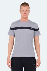 Slazenger - Slazenger OMIQ IN Erkek Gri Tişört