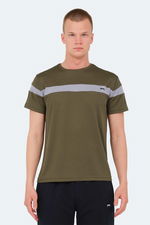 Slazenger - Slazenger OMIQ IN Erkek Haki Tişört Slazenger - Slazenger OMIQ IN Erkek Haki Tişört