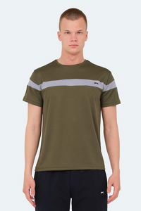 Slazenger - Slazenger OMIQ IN Erkek Haki Tişört Slazenger - Slazenger OMIQ IN Erkek Haki Tişört