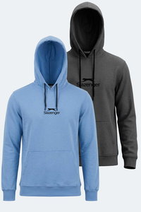 Slazenger - Slazenger ONCA 2 Lİ SET Erkek Koyu Gri - Turkuaz Sweatshırt