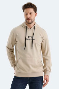 Slazenger - Slazenger ONCA Erkek Kanguru Cepli Kapüşonlu Bej Sweatshırt Slazenger - Slazenger ONCA Erkek Kanguru Cepli Kapüşonlu Bej Sweatshırt