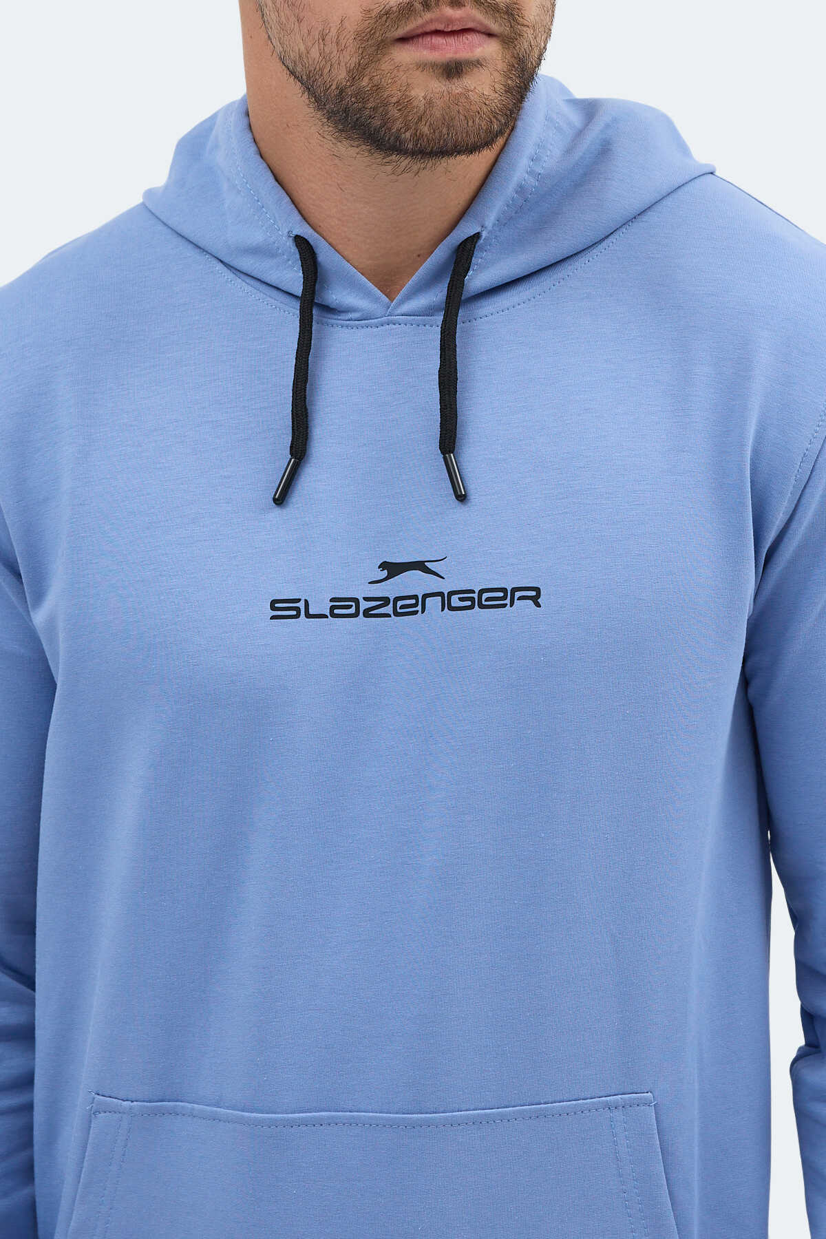 Slazenger ONCA Erkek Kanguru Cepli Kapüşonlu Turkuaz Sweatshırt Slazenger ONCA Erkek Kanguru Cepli Kapüşonlu Turkuaz Sweatshırt