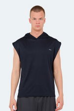 Slazenger - Slazenger ONDINA IN Erkek Kolsuz Lacivert Tişört