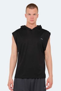 Slazenger - Slazenger ONDINA IN Erkek Kolsuz Siyah Tişört Slazenger - Slazenger ONDINA IN Erkek Kolsuz Siyah Tişört