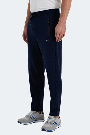 Slazenger ONES IN Erkek Fermuar Cepli Lacivert Eşofman Altı