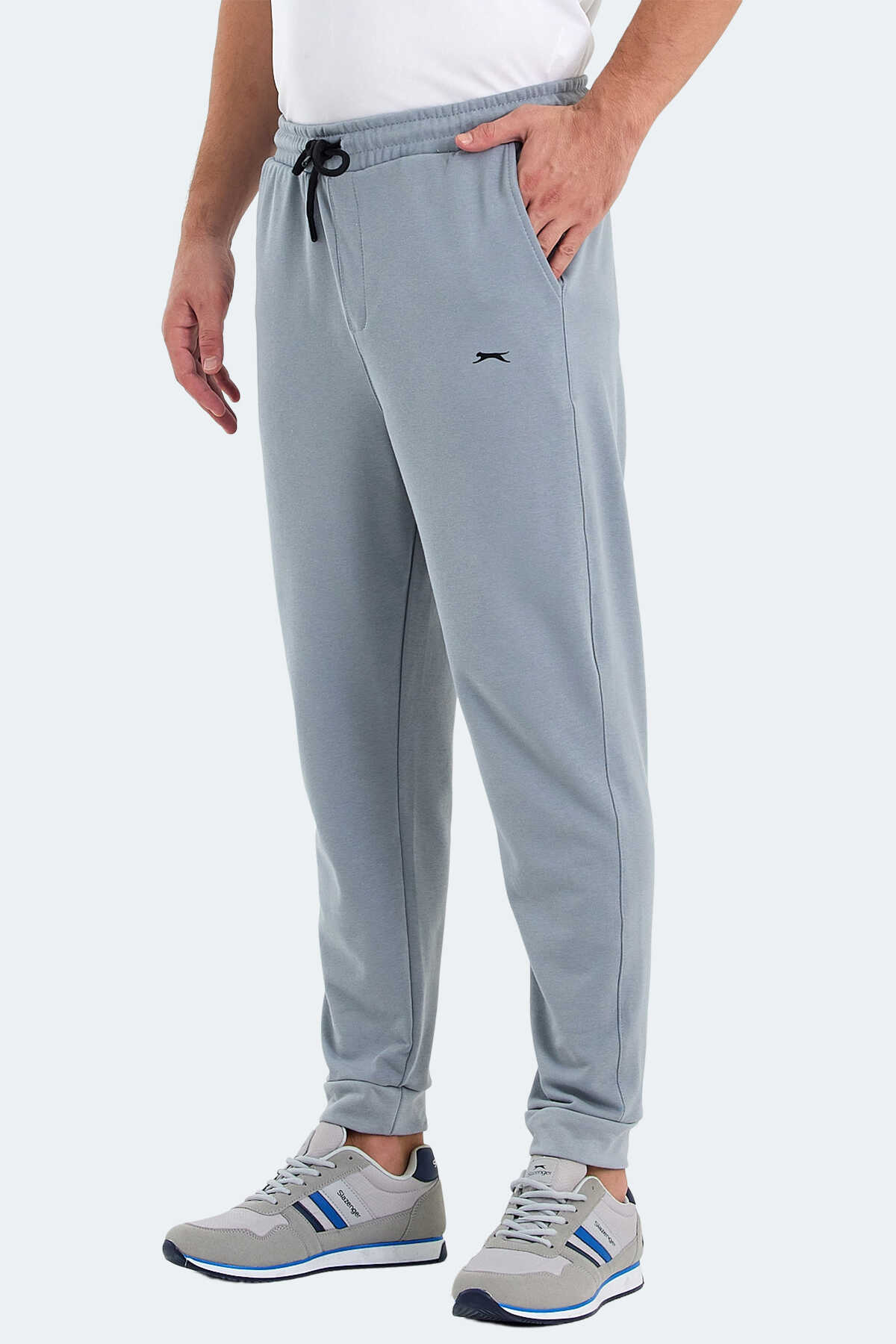 Slazenger - Slazenger ONIONIX I Erkek Cepli Gri Eşofman Altı