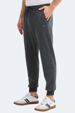 Slazenger - Slazenger ONIONIX I Erkek Cepli Koyu Gri Eşofman Altı