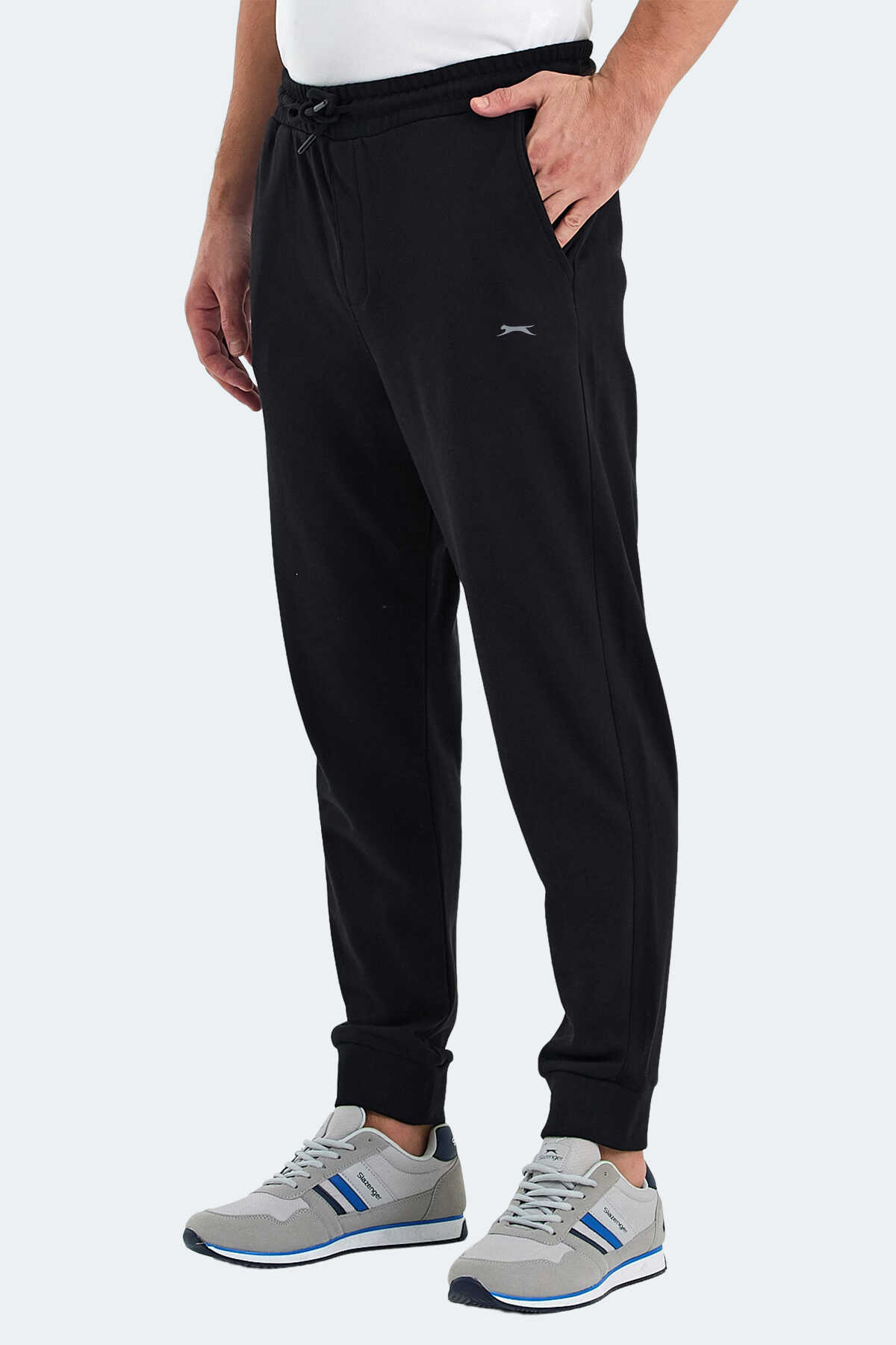 Slazenger - Slazenger ONIONIX I Erkek Cepli Siyah Eşofman Altı