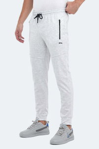 Slazenger - Slazenger ONLY IN Erkek Fermuar Cepli Gri Eşofman Altı