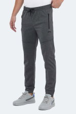 Slazenger - Slazenger ONLY IN Erkek Fermuar Cepli Koyu Gri Eşofman Altı