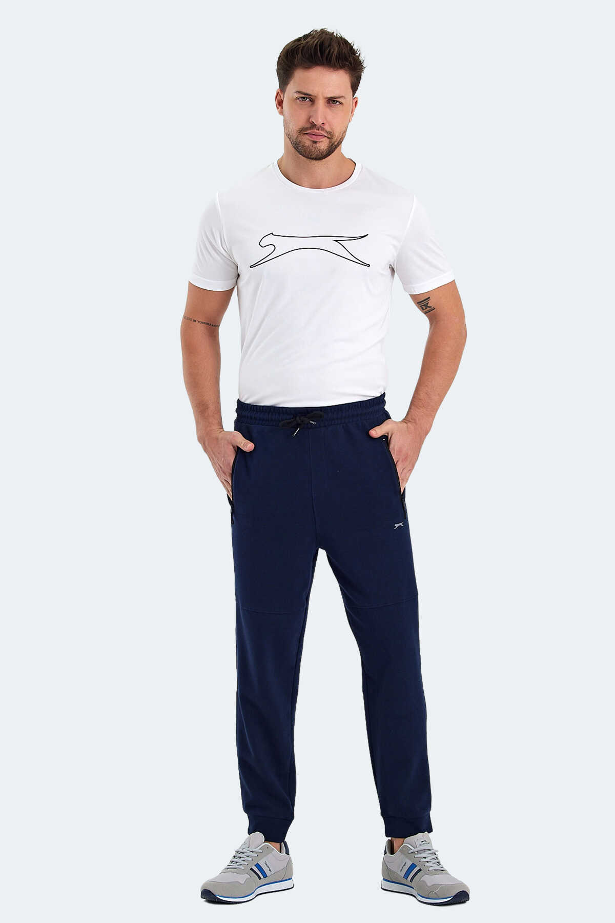 Slazenger ONLY IN Erkek Fermuar Cepli Lacivert Eşofman Altı Slazenger ONLY IN Erkek Fermuar Cepli Lacivert Eşofman Altı