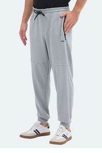 Slazenger - Slazenger ONLY IN Erkek Fermuar Cepli Taş Gri Eşofman Altı