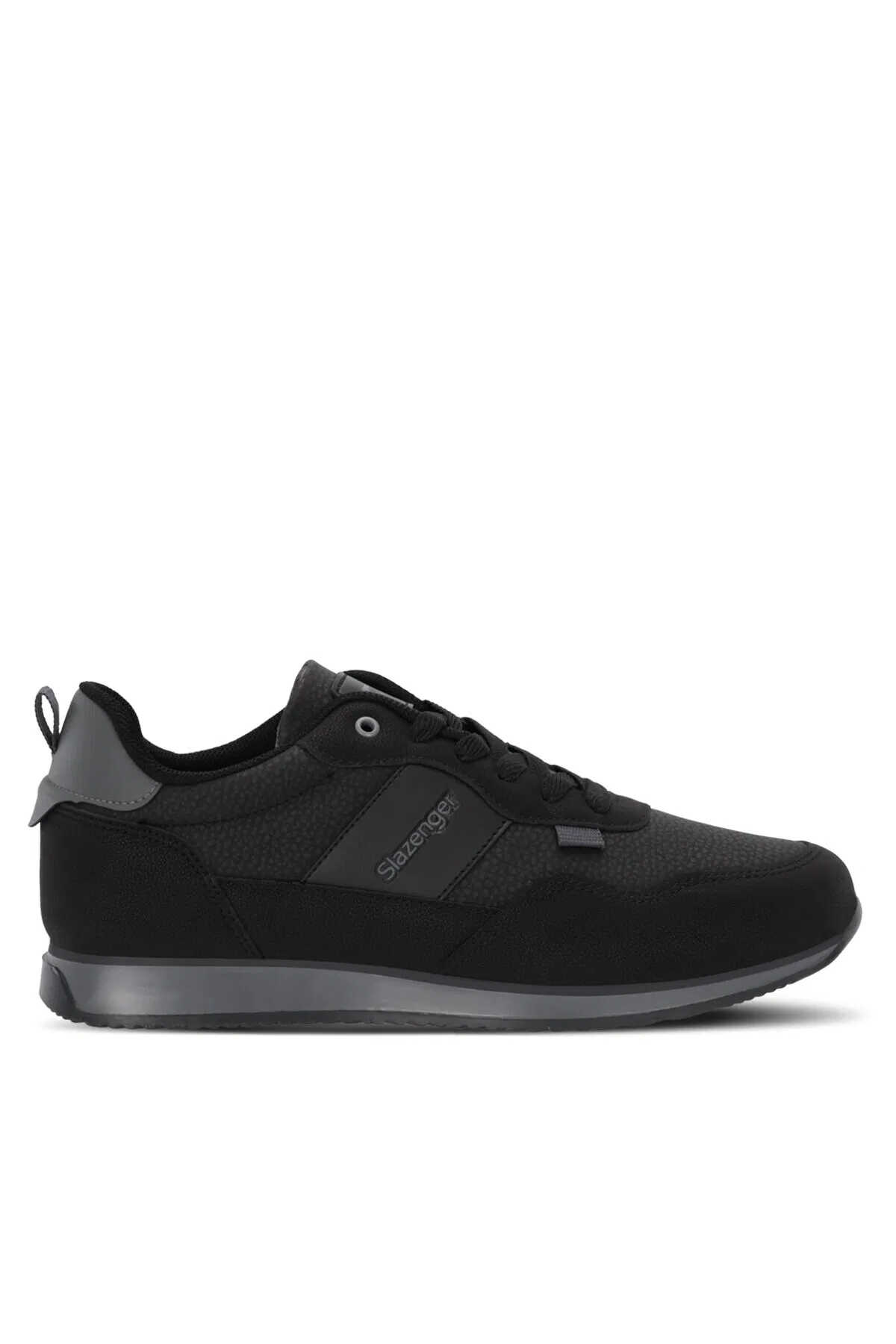 Slazenger - Slazenger ONSET I Erkek Siyah / Koyu Gri Sneaker