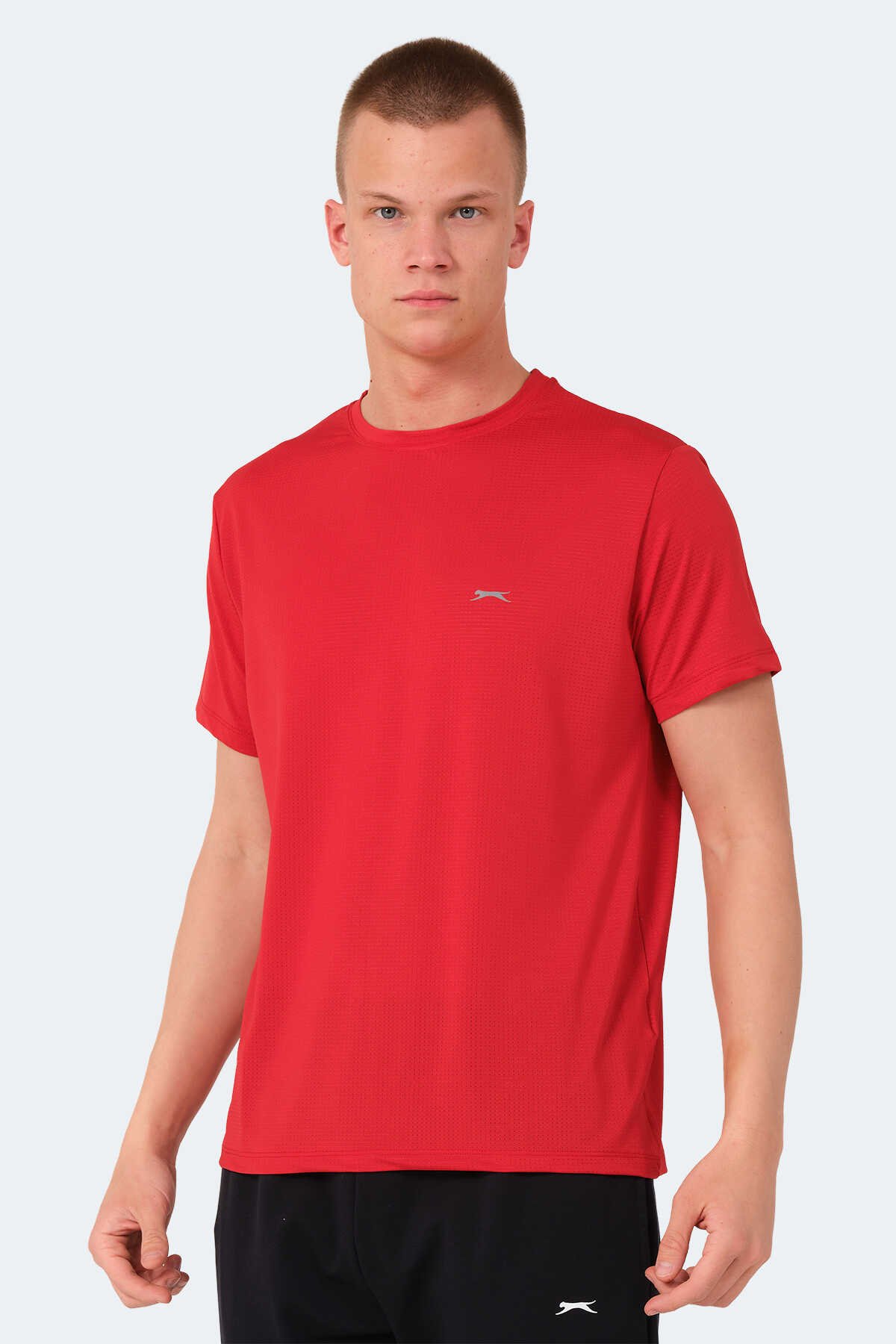 Slazenger - Slazenger OPERATOR Erkek Tişört Kırmızı