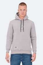 Slazenger - Slazenger OPHIR I Erkek Kapüşonlu Cepli Taş Gri Sweatshırt Slazenger - Slazenger OPHIR I Erkek Kapüşonlu Cepli Taş Gri Sweatshırt