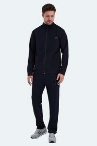 Slazenger - Slazenger ORDER IN Erkek Fermuarlı Dik Yaka Cepli Lacivert Eşofman Takımı Slazenger - Slazenger ORDER IN Erkek Fermuarlı Dik Yaka Cepli Lacivert Eşofman Takımı