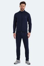 Slazenger - Slazenger ORRA IN Erkek Fermuarlı Dik Yaka Cepli Lacivert Eşofman Takımı Slazenger - Slazenger ORRA IN Erkek Fermuarlı Dik Yaka Cepli Lacivert Eşofman Takımı