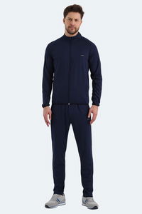 Slazenger - Slazenger ORRA IN Erkek Fermuarlı Dik Yaka Cepli Lacivert Eşofman Takımı Slazenger - Slazenger ORRA IN Erkek Fermuarlı Dik Yaka Cepli Lacivert Eşofman Takımı