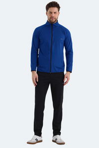 Slazenger - Slazenger ORRA IN Erkek Fermuarlı Dik Yaka Cepli Saks Mavi Eşofman Takımı Slazenger - Slazenger ORRA IN Erkek Fermuarlı Dik Yaka Cepli Saks Mavi Eşofman Takımı
