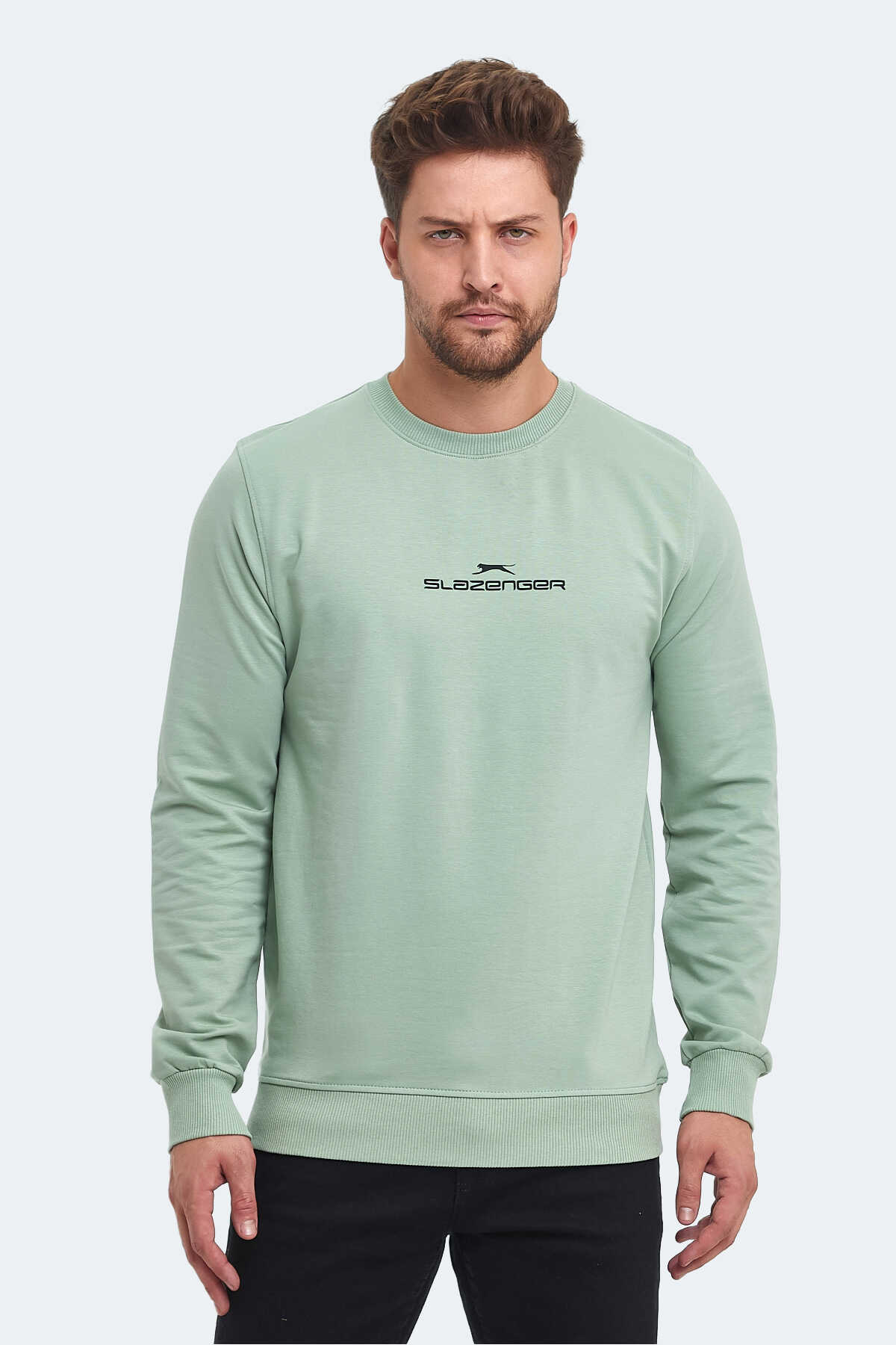 Slazenger - ORTWIN IN Erkek Sweatshirt Yeşil