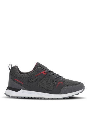 Slazenger ORYON I Erkek  Koyu Gri / Kırmızı Koşu & Yürüyüş Spor Ayakkabısı 