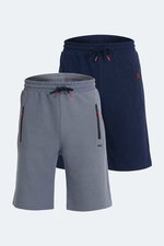 Slazenger - Slazenger OSAKU 2 Lİ SET Erkek Şort