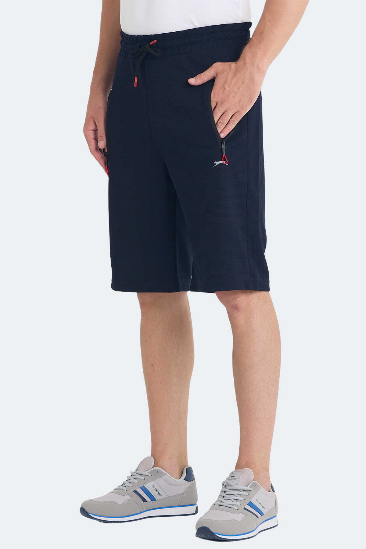 Slazenger - Slazenger OSAKU I Erkek Cepli Lacivert Şort