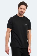 Slazenger - Slazenger OTAR I Erkek Siyah Tişört