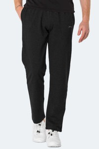 Slazenger - Slazenger OTEKS IN Büyük Beden Erkek Cepli Siyah Eşofman Altı