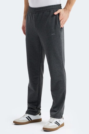 Slazenger OTEKS Erkek Cepli Koyu Gri Eşofman Altı 
