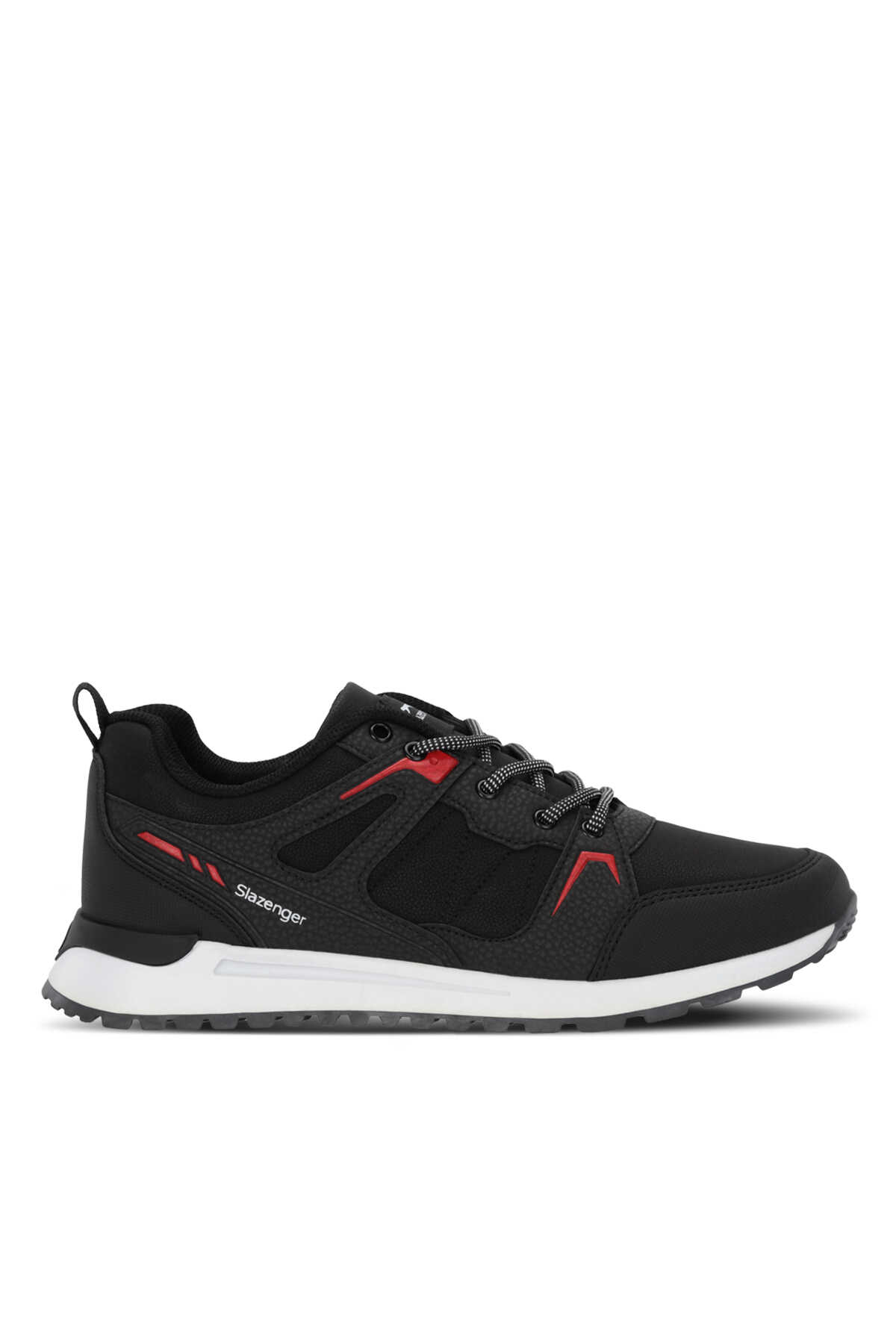 Slazenger - Slazenger OUTBACK I Erkek Siyah / Kırmızı Günlük Spor Ayakkabısı