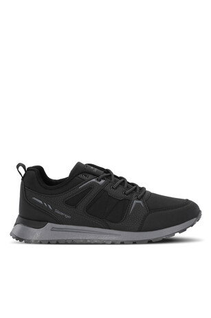 Slazenger OUTBACK I Erkek Siyah / Koyu Gri Günlük Spor Ayakkabısı