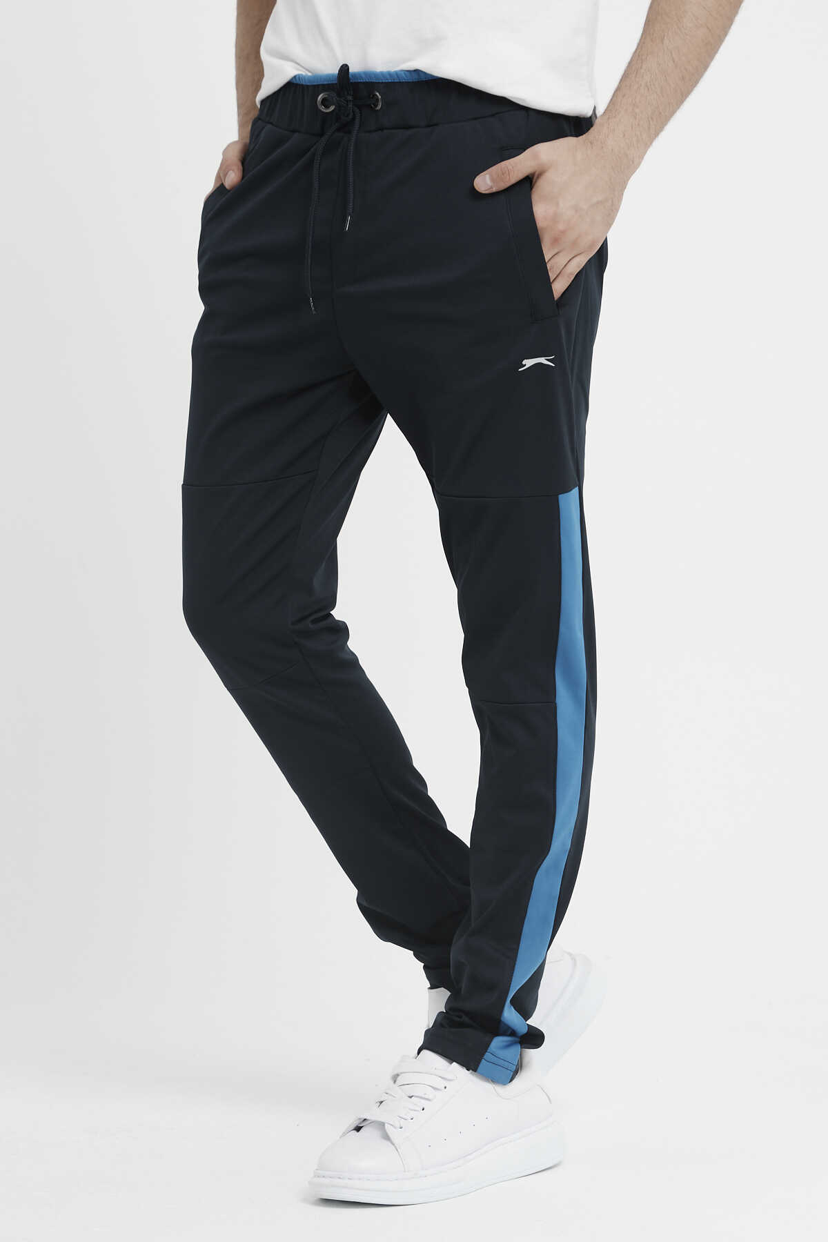 Slazenger - Slazenger OXFORD IN Erkek Cepli Lacivert Eşofman Altı