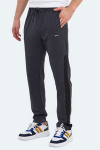 Slazenger - Slazenger OXFORD I Erkek Fermuar Cepli Koyu Gri Eşofman Altı