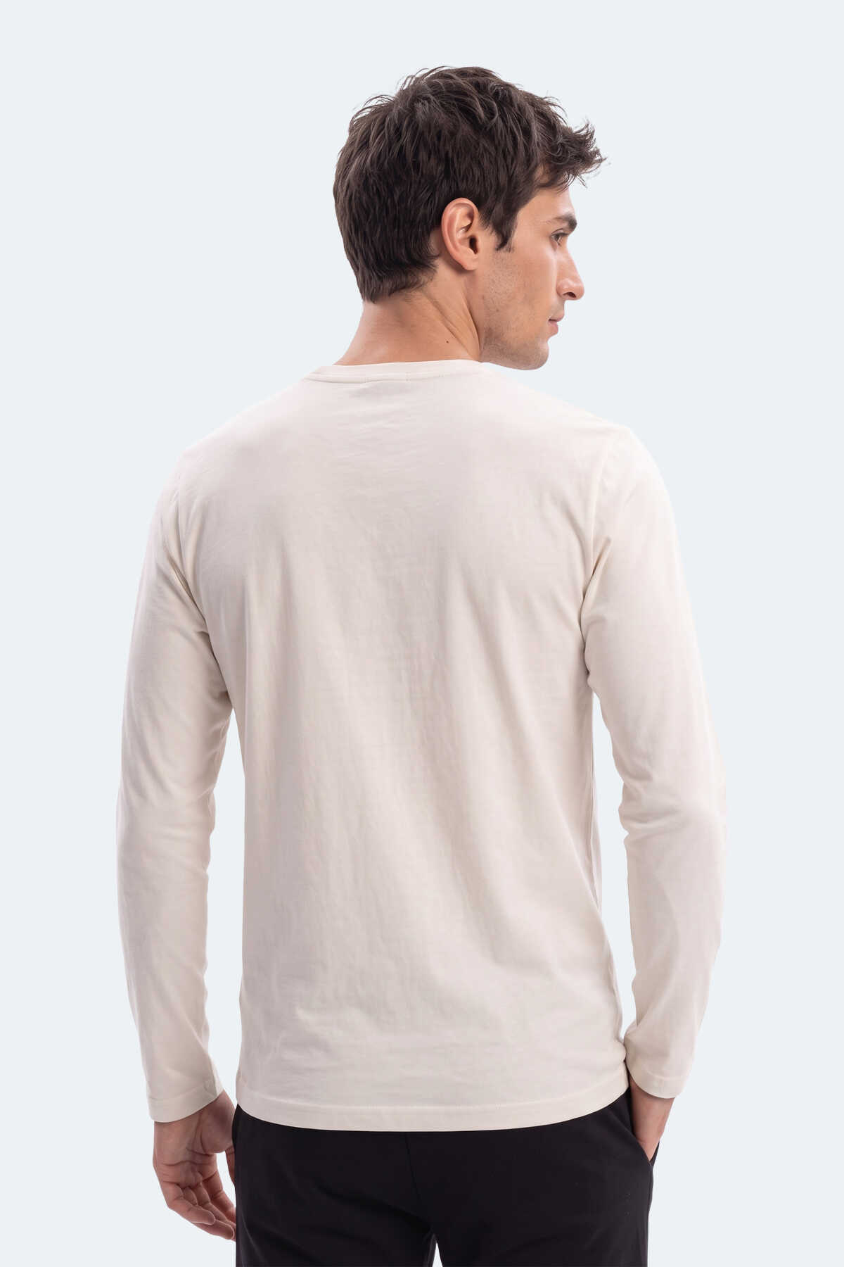 Slazenger OZZIE I Erkek Ekru Tişört - 5