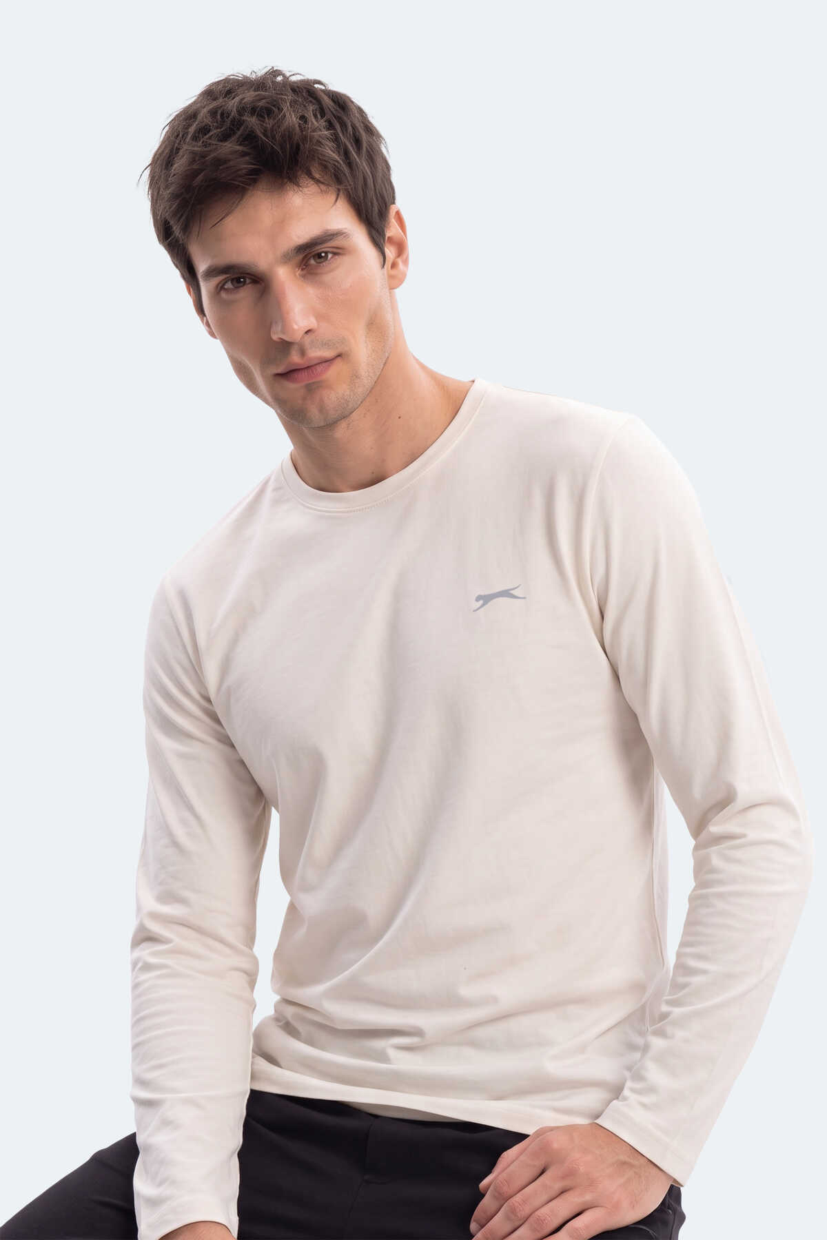 Slazenger OZZIE I Erkek Ekru Tişört - 6